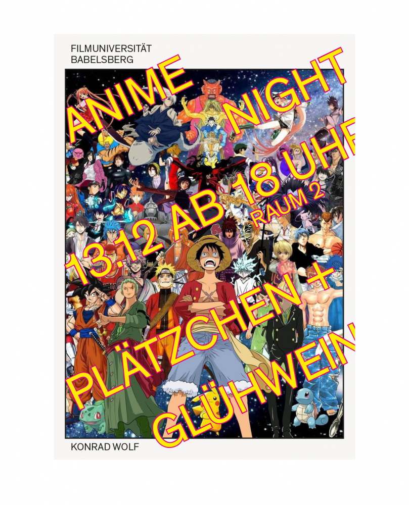 Filmuniversität Branding Proposal Plakat Anime – Uthmöller und Partner