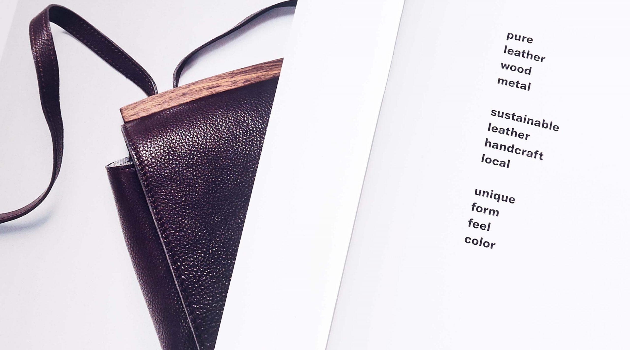Disselhoff Branding Lookbook Detail mit Tasche – Uthmöller und Partner