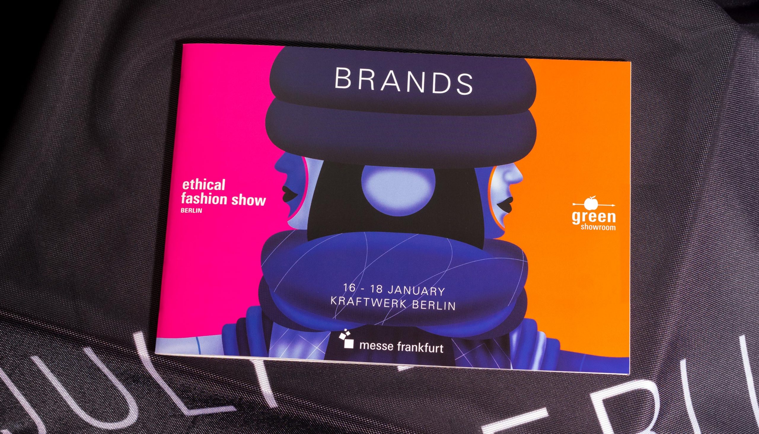 Messe Frankfurt – Ethical Fashion Show und Green Showroom Brandbook Detail Typografie Januar 2018 Brandbook Cover – Uthmöller und Partner