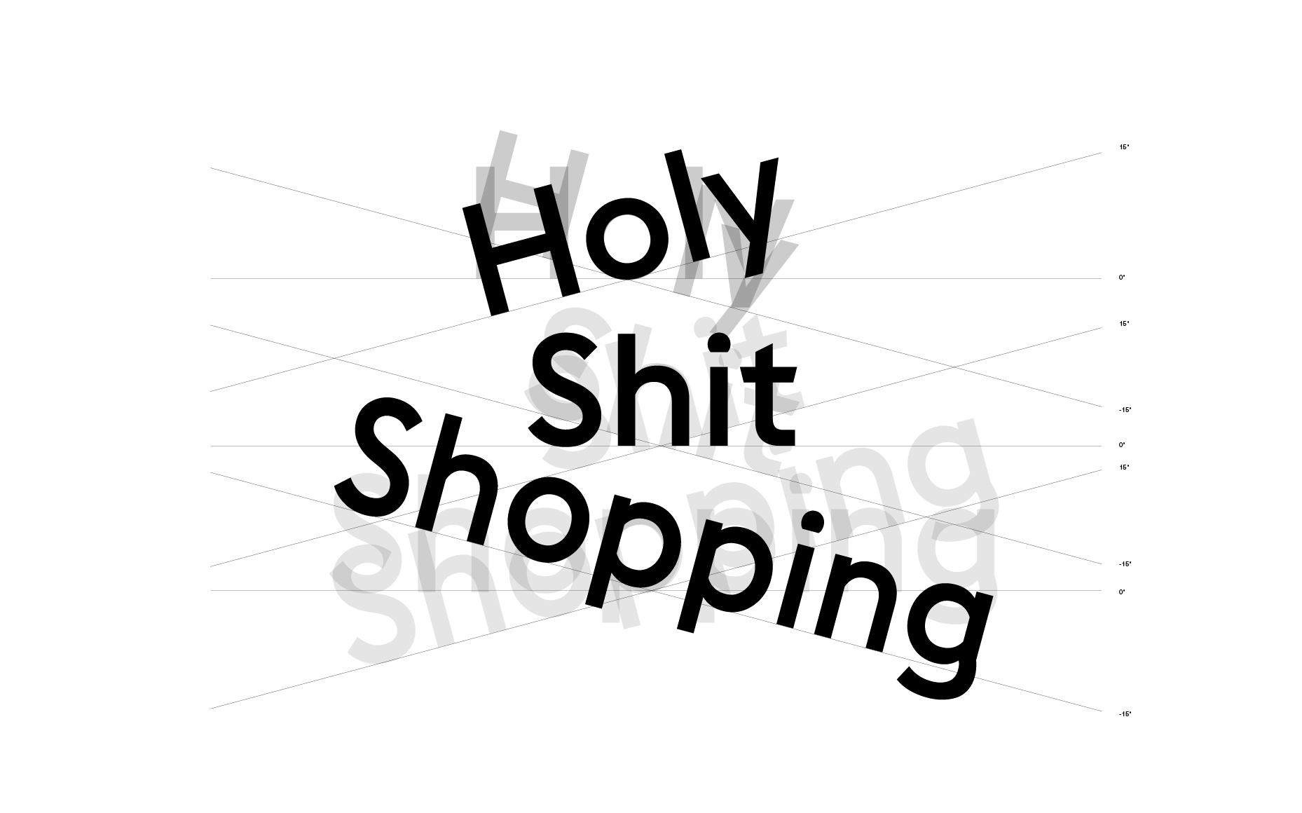Holy Shit Shopping Logosystemals grafische Darstellung